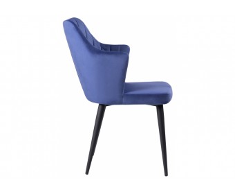 Стул на металлокаркасе Velen dark blue