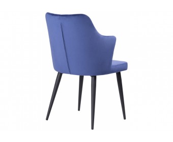 Стул на металлокаркасе Velen dark blue