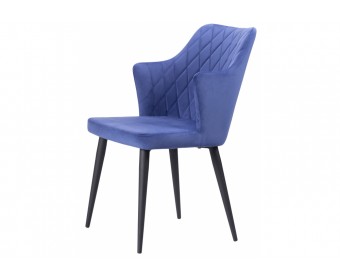 Стул на металлокаркасе Velen dark blue