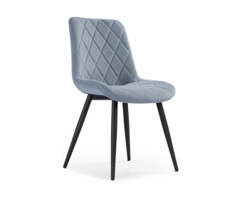 Стул на металлокаркасе Fox light blue / black
