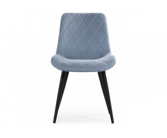 Стул на металлокаркасе Fox light blue / black