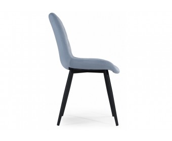 Стул на металлокаркасе Fox light blue / black