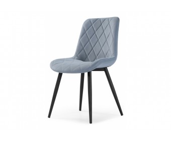 Стул на металлокаркасе Fox light blue / black