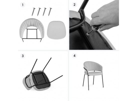 Стул на металлокаркасе Лео бирюзовый / черный в Ростове-на-Дону