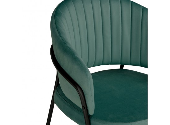 Стул на металлокаркасе Лео темно-синий / черный в Ростове-на-Дону