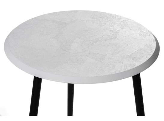 Журнальный столик Абелия бетон белый / черный матовый в Ростове-на-Дону