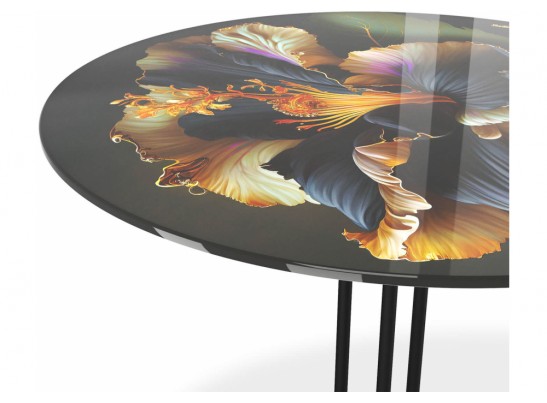 Журнальный столик SHT-CT55/H43 ночной цветок / черный муар в Ростове-на-Дону