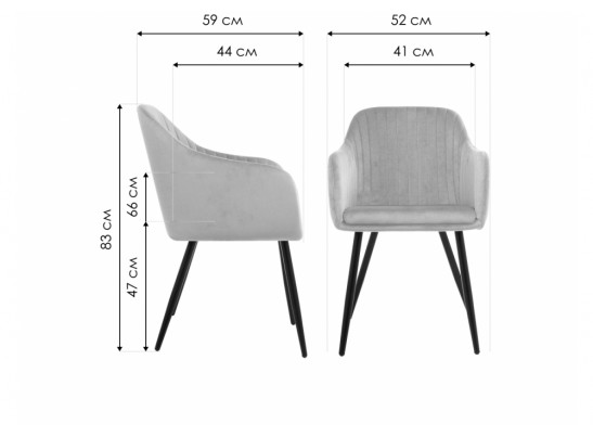 Стул на металлокаркасе Slam светло-серый в Ростове-на-Дону
