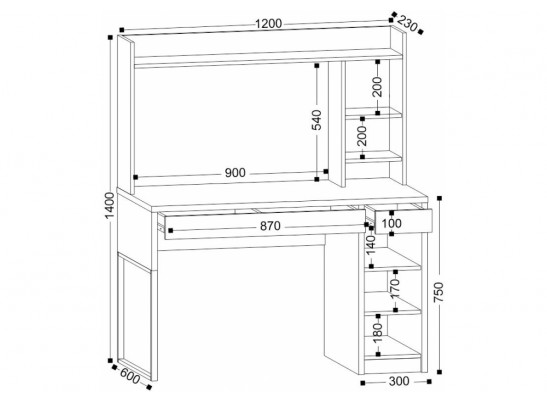 Компьютерный стол Сити-12 белый шелк в Ростове-на-Дону
