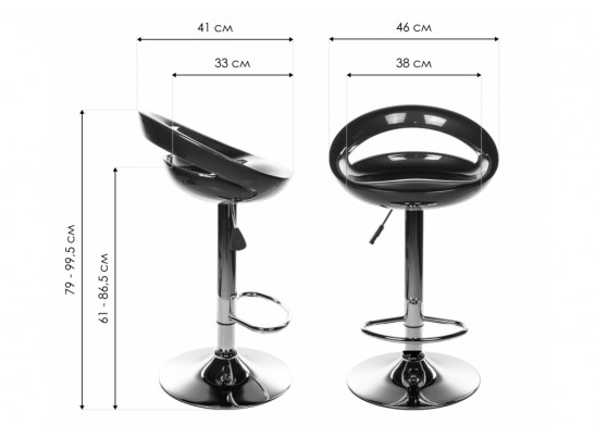 Барный стул Alfa синий в Ростове-на-Дону