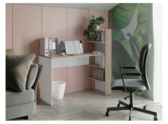 Компьютерный стол Арлет сонома / белый в Ростове-на-Дону