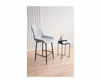 Полубарный стул Седа светло-серый (zd 960) / черный