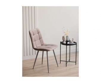 Стул на металлокаркасе Чилли латте / серый