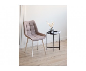 Стул на металлокаркасе Челси 360 П латте (zd 290) / белый