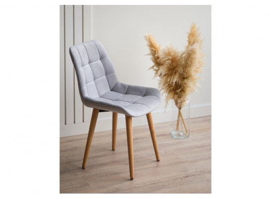 Деревянный стул Челси светло-серый (zd 960) / светлое дерево в Ростове-на-Дону