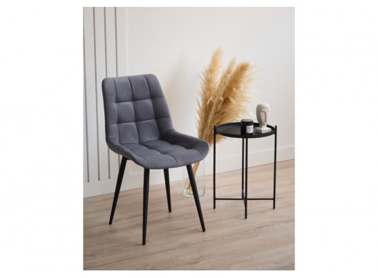 Стул на металлокаркасе Челси 360 К темно-серый (zd 995) / черный в Ростове-на-Дону