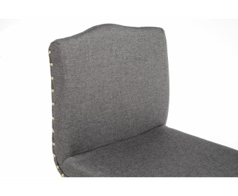 Барный стул Crown grey fabric
