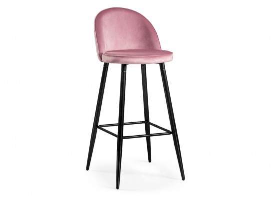 Барный стул Dodo 1 pink with edging / black в Ростове-на-Дону