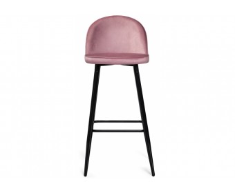 Барный стул Dodo 1 pink with edging / black