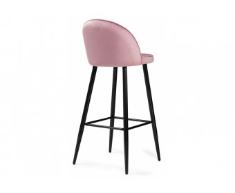 Барный стул Dodo 1 pink with edging / black