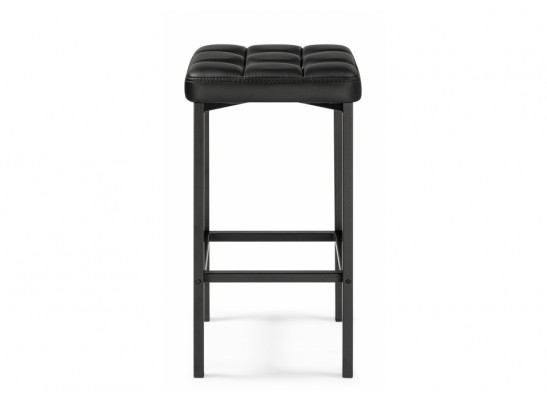 Барный стул Лофт кож.зам. черный / черный матовый в Ростове-на-Дону
