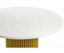 Деревянный стол Барел 90 белый / золото