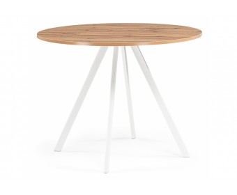 Деревянный стол Баргел 90х90х75 дуб вотан / белый