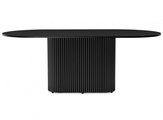 Деревянный стол Барон О 180 х 90 черная пленка шагрень / черный в Ростове-на-Дону