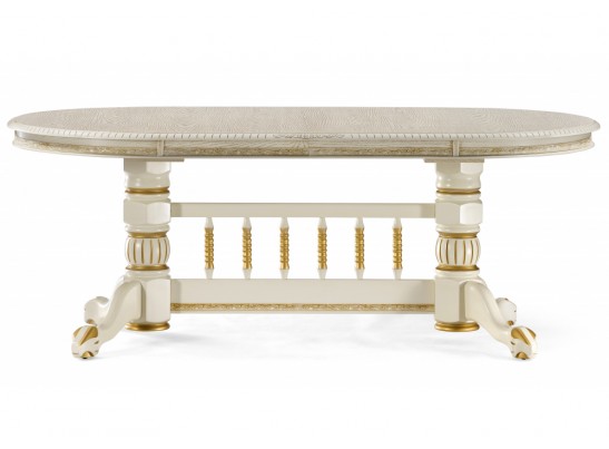 Деревянный стол Кантри крем с золотой патиной в Ростове-на-Дону