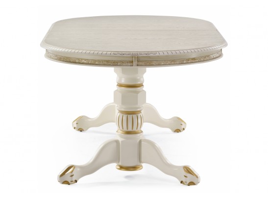 Деревянный стол Кантри крем с золотой патиной в Ростове-на-Дону