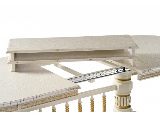 Деревянный стол Кантри крем с золотой патиной в Ростове-на-Дону