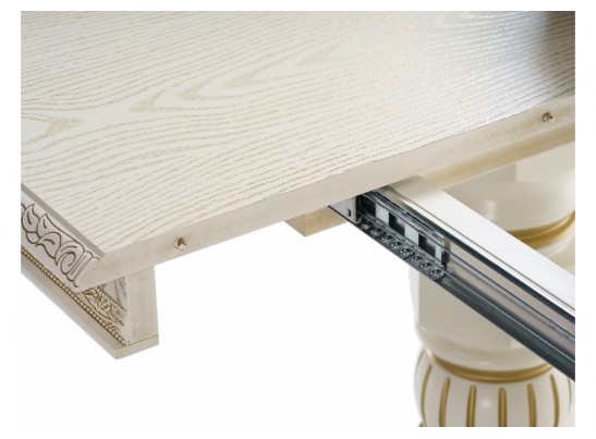 Деревянный стол Кантри крем с золотой патиной в Ростове-на-Дону