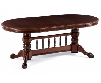 Деревянный стол Кантри орех с коричневой патиной