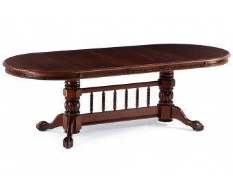 Деревянный стол Кантри орех с коричневой патиной