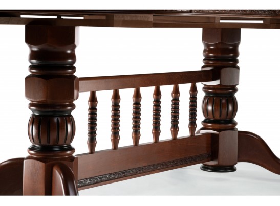 Деревянный стол Кантри орех с коричневой патиной в Ростове-на-Дону