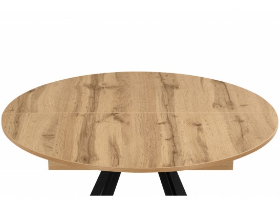 Деревянный стол Карпер 90(120) дуб вотан / черный матовый в Ростове-на-Дону