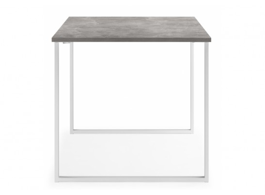Деревянный стол Лиман 117 x 77 бетон светлый / белый матовый в Ростове-на-Дону