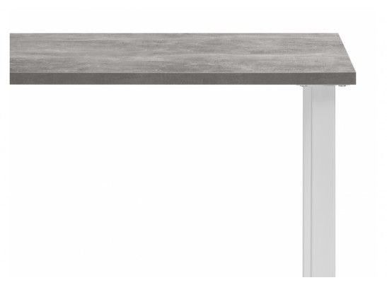 Деревянный стол Лиман 117 x 77 бетон светлый / белый матовый в Ростове-на-Дону