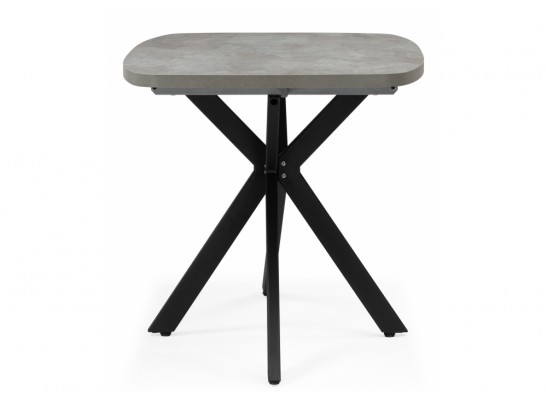 Деревянный стол Кортез 32 116(160)x77 раздвижной цемент / черный в Ростове-на-Дону