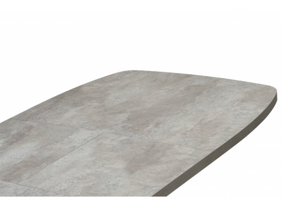 Деревянный стол Кортез 32 116(160)x77 раздвижной цемент / черный в Ростове-на-Дону