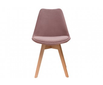 Деревянный стул Bonuss light purple / wood