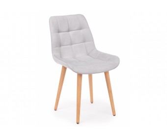 Деревянный стул Челси 360 светло-серый (zd 960) / светлое дерево