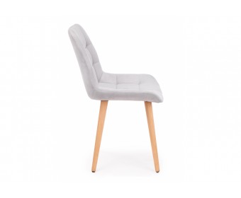 Деревянный стул Челси 360 светло-серый (zd 960) / светлое дерево