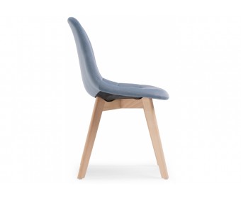 Деревянный стул Filip blue / wood