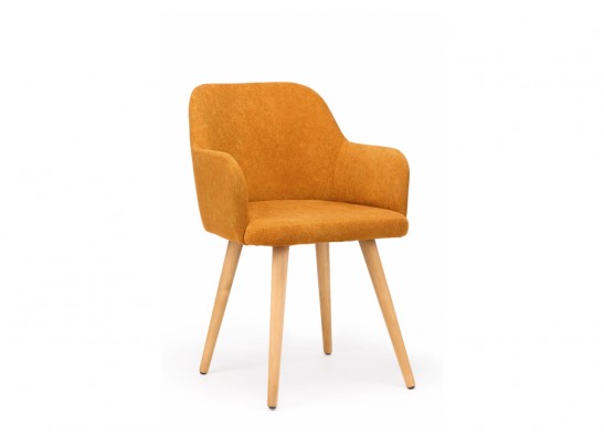 Деревянный стул Инфини 360 терракота (ocean 015) / светлое дерево