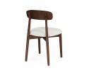 Деревянный стул Okava 1 бежевая рогожка / орех