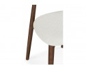 Деревянный стул Okava 1 бежевая рогожка / орех