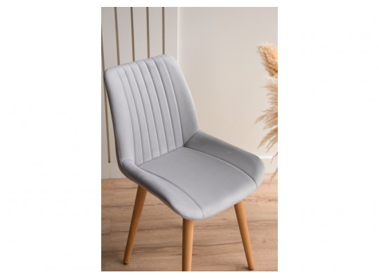 Деревянный стул Седа светло-серый (zd 960) / светлое дерево в Ростове-на-Дону