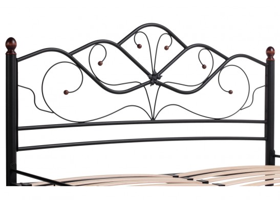 Двуспальная кровать Виктори 2 160х200 черная в Ростове-на-Дону