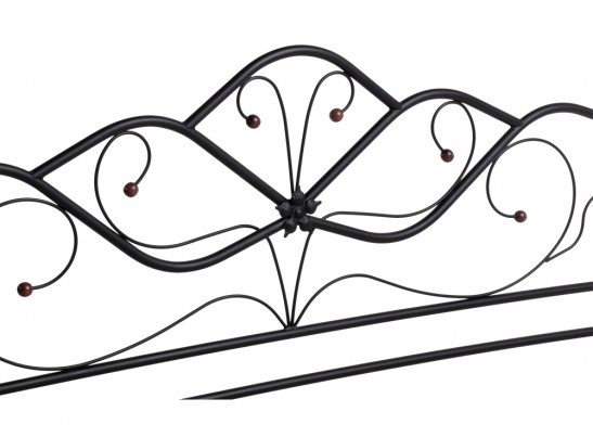 Двуспальная кровать Виктори 2 160х200 черная в Ростове-на-Дону